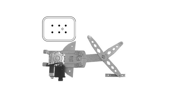 Window Regulator 3745262 Van Wezel