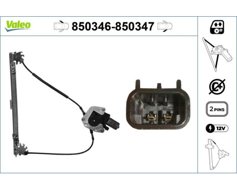 Window Regulator 850346 Valeo, Image 3