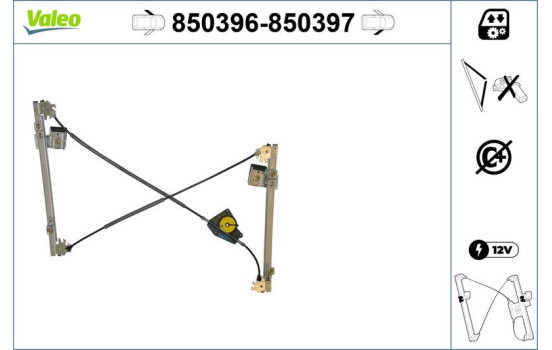 Window Regulator 850397 Valeo, Image 2