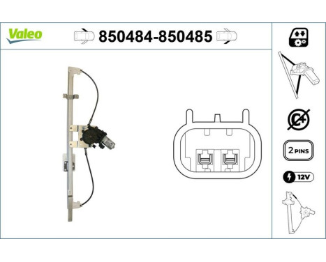 Window Regulator 850484 Valeo, Image 3