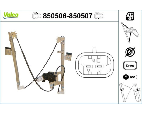 Window Regulator 850506 Valeo, Image 3