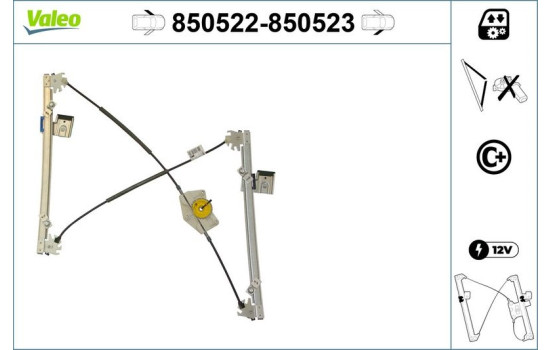 Window Regulator 850522 Valeo, Image 2