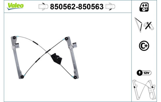 Window Regulator 850562 Valeo, Image 2