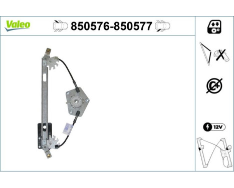 Window Regulator 850577 Valeo, Image 2
