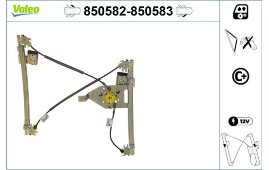 Window Regulator 850583 Valeo, Image 2