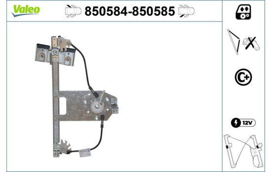 Window Regulator 850584 Valeo, Image 2