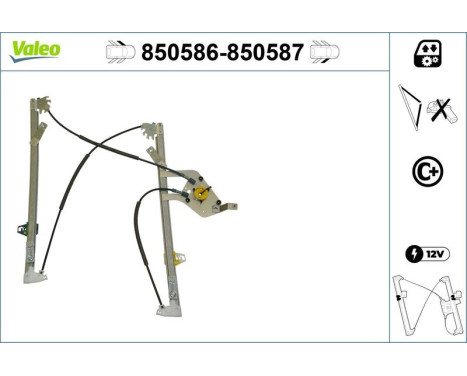 Window Regulator 850586 Valeo, Image 2