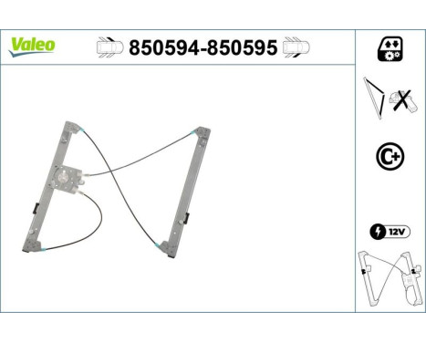 Window Regulator 850594 Valeo, Image 3