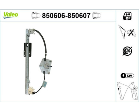 Window Regulator 850606 Valeo, Image 2