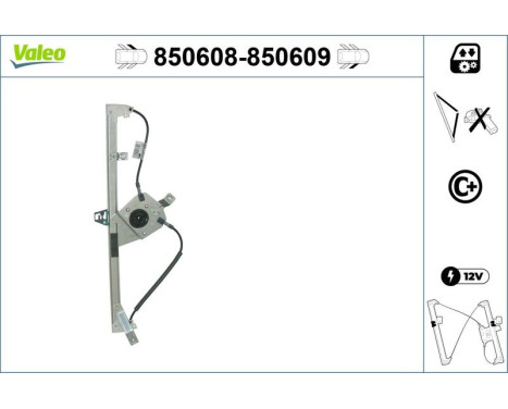 Window Regulator 850608 Valeo, Image 2