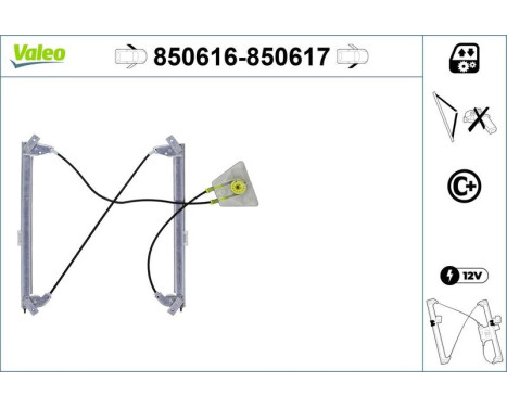 Window Regulator 850616 Valeo, Image 2