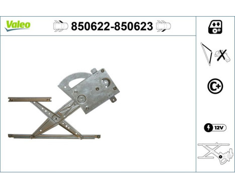 Window Regulator 850622 Valeo, Image 2