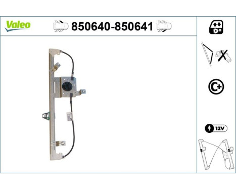 Window Regulator 850640 Valeo, Image 2