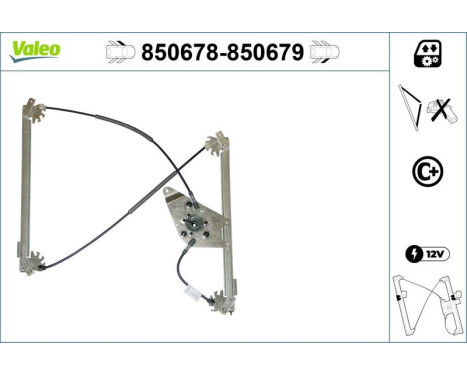 Window Regulator 850678 Valeo, Image 2