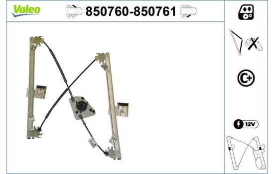 Window Regulator 850760 Valeo, Image 2