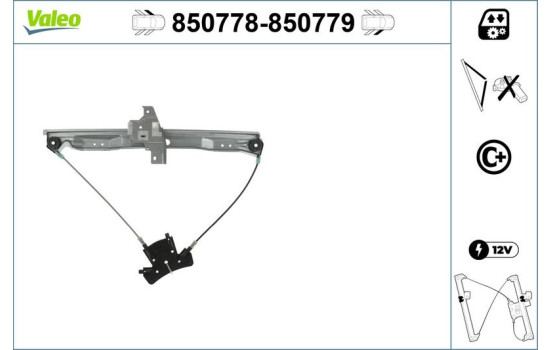 Window Regulator 850779 Valeo, Image 2