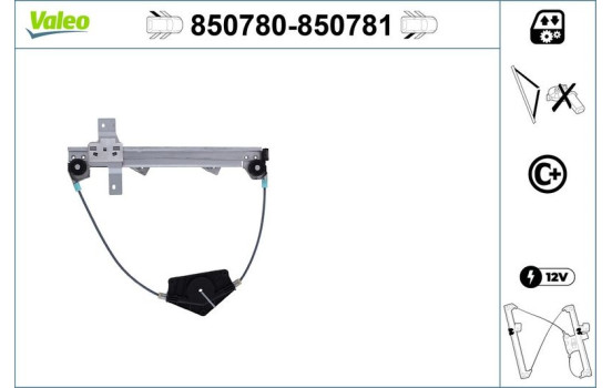 Window Regulator 850781 Valeo, Image 2