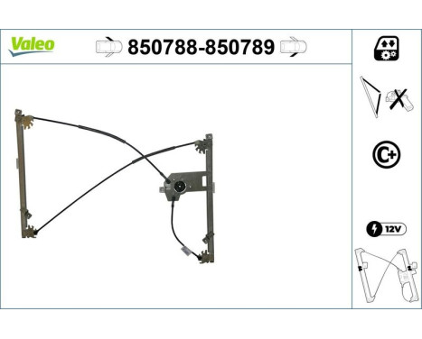 Window Regulator 850788 Valeo, Image 2