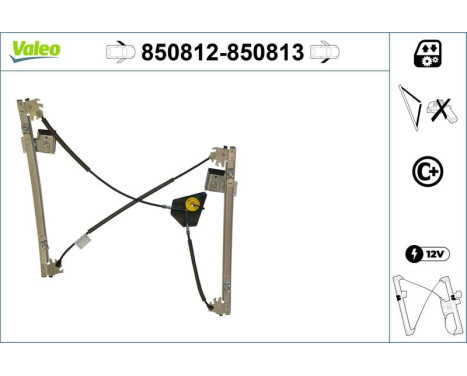 Window Regulator 850812 Valeo, Image 2