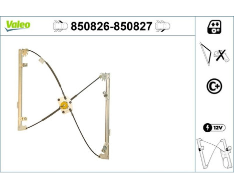 Window Regulator 850826 Valeo, Image 2