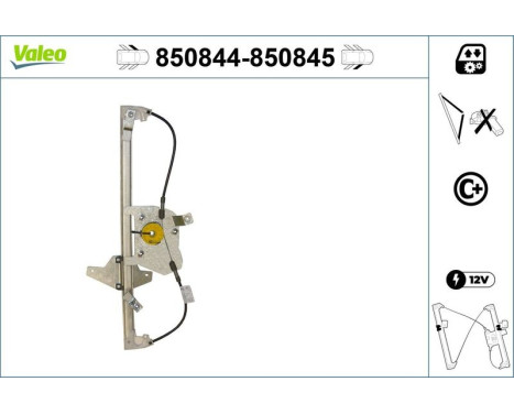 Window Regulator 850844 Valeo, Image 2