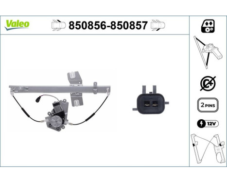 Window Regulator 850856 Valeo, Image 3