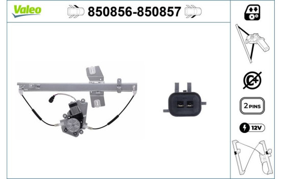 Window Regulator 850856 Valeo, Image 2