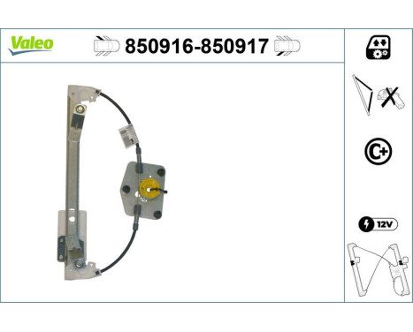 Window Regulator 850917 Valeo, Image 3