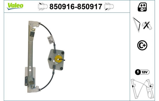 Window Regulator 850917 Valeo, Image 3