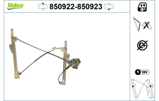 Window Regulator 850923 Valeo, Image 2