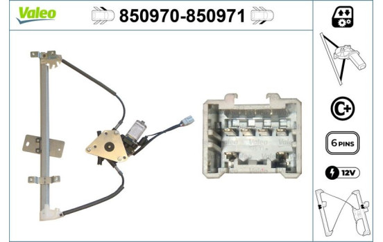 Window Regulator 850970 Valeo, Image 3