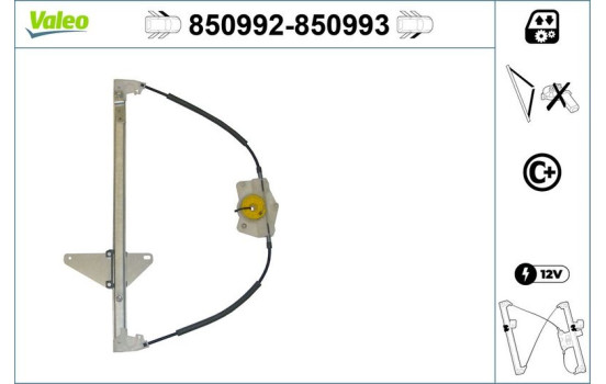 Window Regulator 850992 Valeo, Image 2