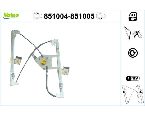 Window Regulator 851004 Valeo, Image 2