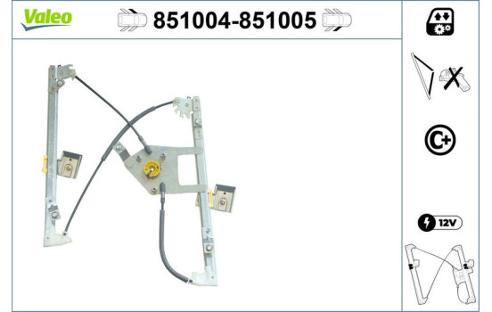Window Regulator 851004 Valeo, Image 2