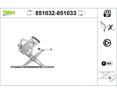 Window Regulator 851032 Valeo, Image 2