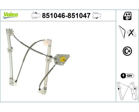 Window Regulator 851046 Valeo, Image 2