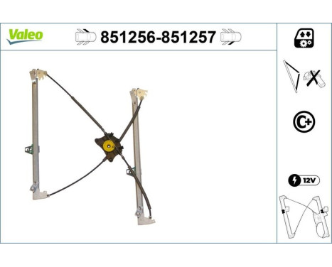 Window Regulator 851256 Valeo, Image 2