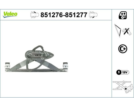 Window Regulator 851276 Valeo, Image 2