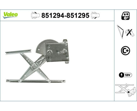 Window Regulator 851294 Valeo, Image 2
