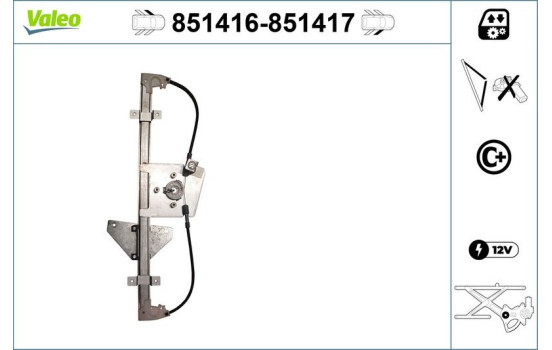 Window Regulator 851416 Valeo, Image 2