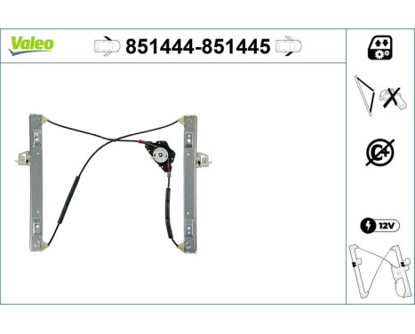 Window Regulator 851444 Valeo, Image 2