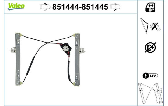 Window Regulator 851444 Valeo, Image 2