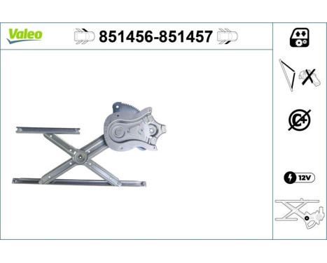 Window Regulator 851456 Valeo, Image 2