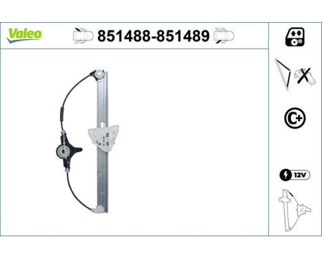 Window Regulator 851488 Valeo, Image 2
