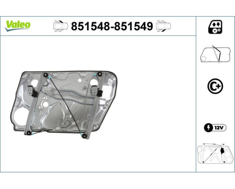 Window Regulator 851548 Valeo, Image 2