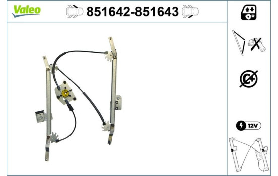 Window regulator 851642 Valeo, Image 2