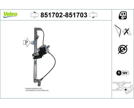 Window regulator 851702 Valeo, Image 2