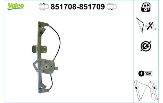 Window Regulator 851709 Valeo, Image 2