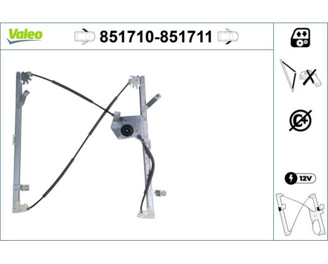 Window Regulator 851710 Valeo, Image 2