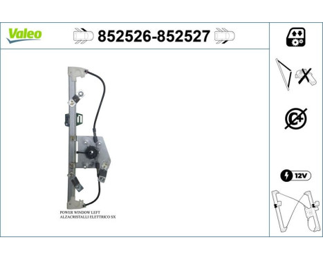 Window regulator 852527 Valeo